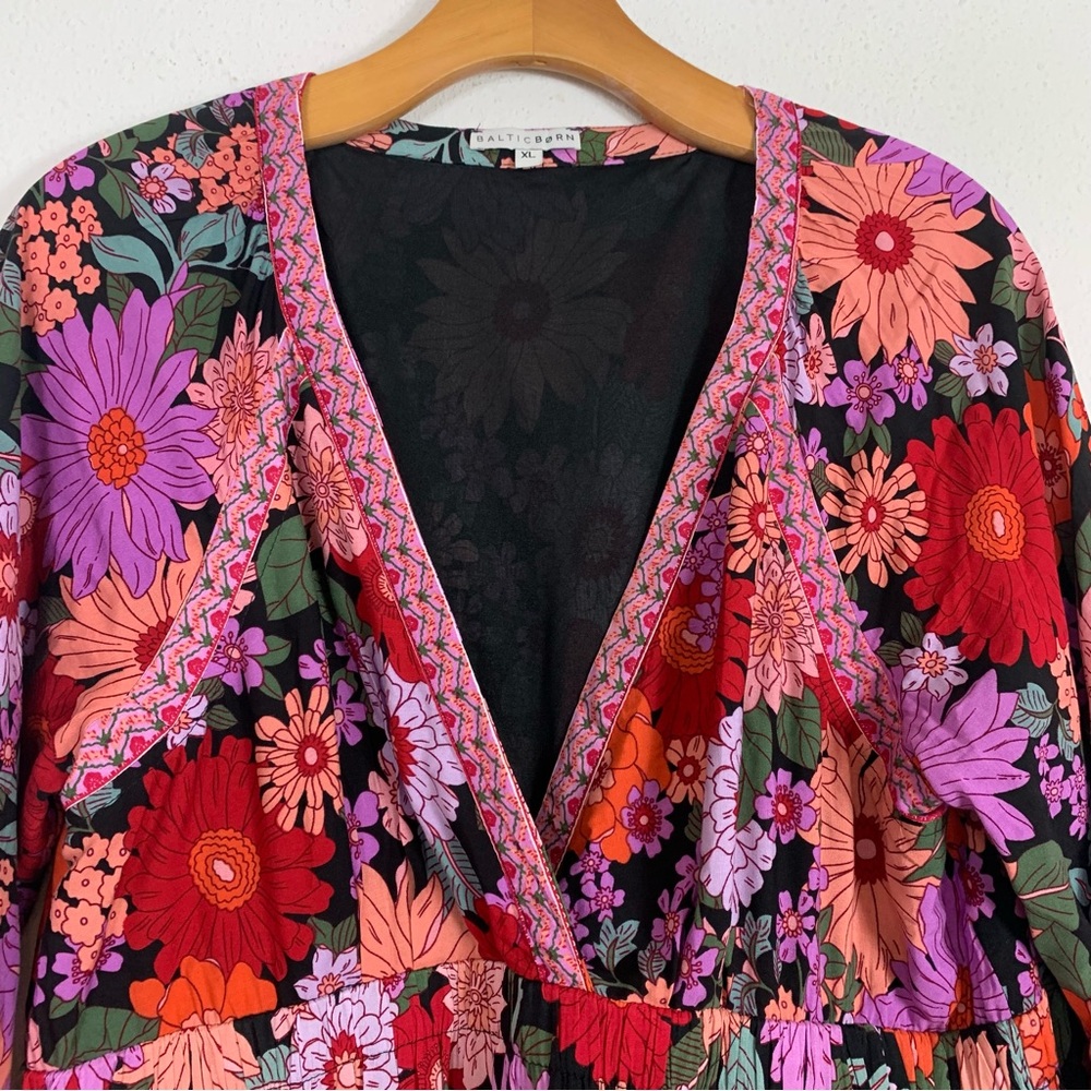 Baltic Born Floral Maxi Dress in Black, Red, Pink, Purple - Picture 8 of 12